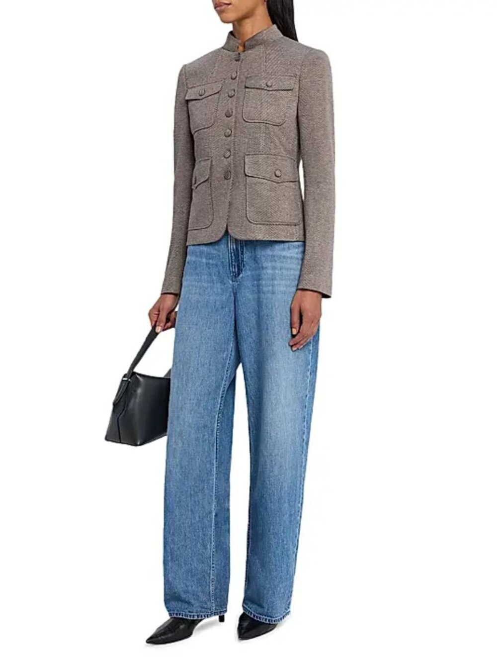 Rag & Bone Logan Featherweight Wide Leg Jeans - Picture 2 of 16